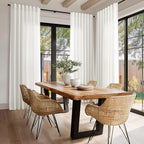 Nanspring Beige White 102 Inch Linen Curtains - Image 7