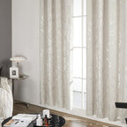 Deconovo Beige Bedroom Curtains, Room Darkening Curtain, Thermal Insulated - Image 5
