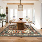 Yamaziot 8x10 Large Area Rug, Non-Slip Washable Boho Vintage Living Room - Image 7