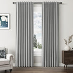 Guken 100% Blackout Linen Curtains 84 Inch Length 2 Panels Set by Guken