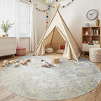Round Rug 8ft Circle Rug Washable: Carpet Circular Area Rug - Image 4