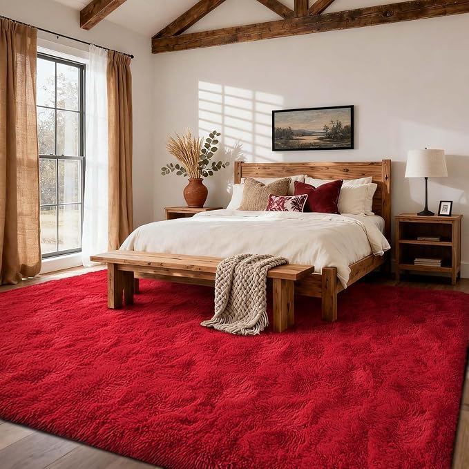 9x12 Ft Extra Large Shag Rugs for Living Room, Ultra Soft Fluffy Furry Area - Image 2