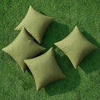 MIULEE Pack of 4 Decorative Throw Pillow Covers Linen Waterproof Pillow Covers - Image 4