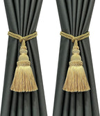Fenghuangwu 2 Pack Curtain Tie Backs Rope Tassels by fenghuangwu