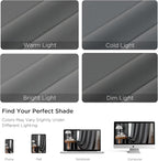 CUCRAF Light Grey Blackout Curtains 72 inch Length 2 Panels Set, Rod Pocket - Image 4