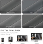 CUCRAF Light Grey Blackout Curtains 84 inch Length 2 Panels Set, Rod Pocket - Image 4