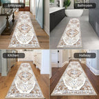 HEBE Hallway Runner Rug 2'8''x8' Washable Vintage Distressed Area Rugs Non Slip - Image 4