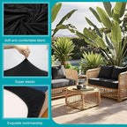 12 Pcs Stretch Patio Cushion Covers, Outdoor Couch Covers Replacement, Outdoor - Image 3