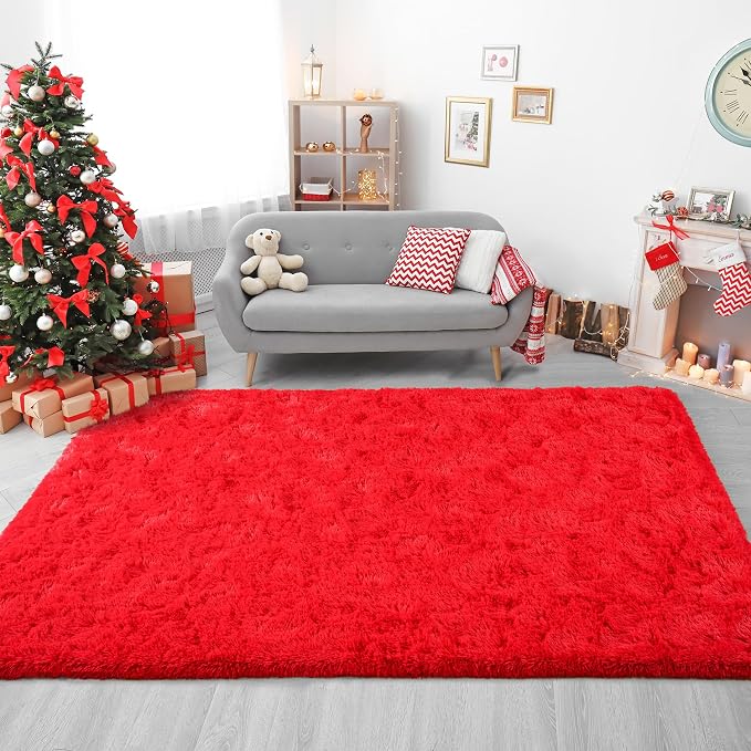 Chicrug Soft Area Rugs for Bedroom Living Room Plush Fluffy Rug 4x6 Feet - Image 6