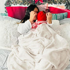 Bedsure GentleSoft Fleece Blanket Twin Size Cream - Image 6