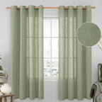 LAMIT Linen Blended Curtains 72 inch by LAMIT