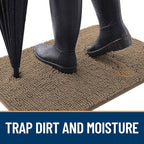 OLANLY Dog Door Mat for Muddy Paws 50x30, Absorbs Moisture and Dirt, Absorbent - Image 2