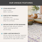 Light Purple Rug for Girls Bedroom, 5x8 Washable Floral Area Rug for Nursery - Image 5