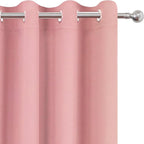 LEMOMO Pink Thermal Blackout Curtains/52 x 72 Inch/Set of 2 Panels Room - Image 7