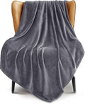 Exclusivo Mezcla Fleece Dark Grey Throw Blanket by ExclusivoMezcla
