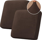H.VERSAILTEX Velvet Stretch Couch Cushion Cover Plush Cushion Slipcover by HVERSAILTEX