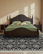 Latte&Fog 6x9 Area Rugs for Living Room Bedroom, Large Vintage Washable Rug - Image 4