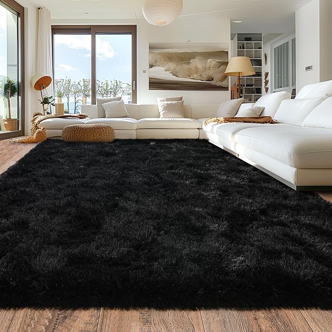 Large Rugs for Living Room 9x12, Soft Shaggy Modern Shag Area Rug for Bedroom - Image 7