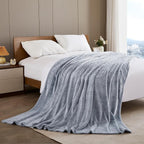 Exclusivo Mezcla Fleece Bed Blanket Queen Size, Super Soft and Warm Blankets - Image 5