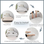 MYSKY HOME Couch Covers for 2 Cushion Couch Sectional Sofa, L Shape Sofa - Image 7