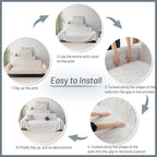 MYSKY HOME Boho Couch Cover White Sofa Covers - Image 7