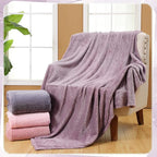 Newwiee 4 Pcs Flanne Fleece Throw Blanket - Image 2
