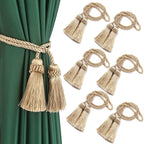 Fenghuangwu Curtain Tiebacks Handmade Decorative Curtain Holdbacks Rope by fenghuangwu