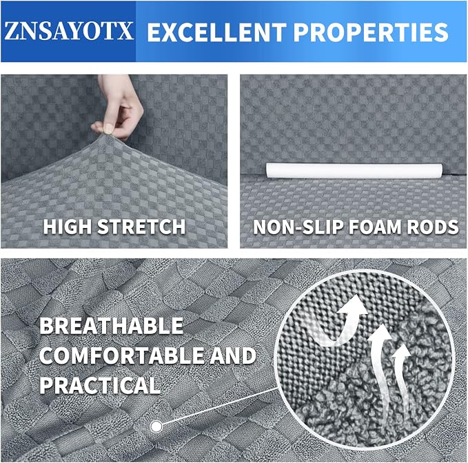 ZNSAYOTX 1 Piece Jacquard Couch Covers - Image 5
