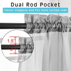 OVZME Grey Sheer Curtains - Image 2