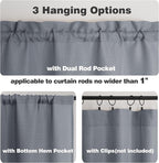 Chyhomenyc Dark Grey Short Curtain Valance - Image 6