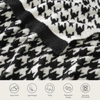 Snuggle Sac Houndstooth Throw Blanket - Image 3