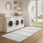 Nakagishi Runner Rug Kitchen Washable Rugs: 3x8 Non-Slip Boho Soft Modern Stain - Image 6