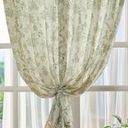jinchan Linen Floral Curtains for Living Room - Image 6