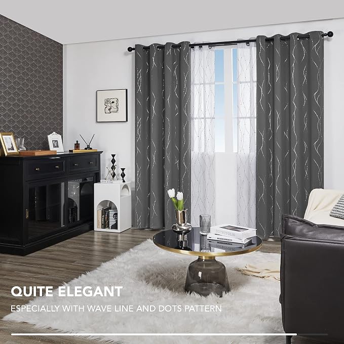Deconovo Blackout Curtain for Bedroom, 52 x 95 Inch, Thermal Insulated - Image 5