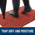 OLANLY Dog Door Mat for Muddy Paws 35x24, Absorbs Moisture and Dirt, Absorbent - Image 2