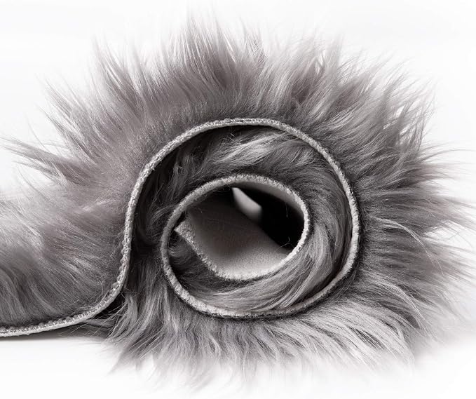Ashler faux fur rug, Fluffy Shaggy Area Rug Ultra Soft 2 x 3 Feet Sheepskin Fur - Image 6