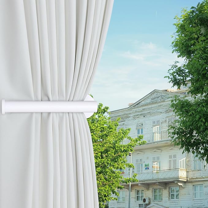 4pcs Curtain Holdbacks, Screw-in Curtain Tiebacks Curtain Tie Backs Curtain - Image 7