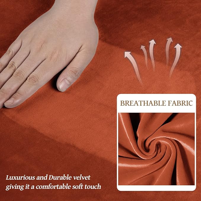 WEERRW 4 Pieces Velvet High Stretch Couch Covers - Image 4