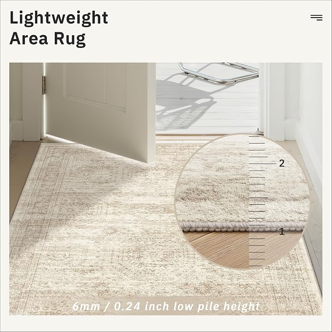 Runner Rug 2'6" x 12' Washable Non-Slip Runner Rugs - Image 7