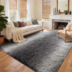 Area Rugs for Living Room, 6x9 Feet Soft Fluffy Plush Rug High Pile Non-Slip - Image 2