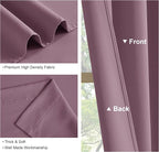PONY DANCE - Window Curtains - 42 inch W by 45 L Dusty Rose Thermal Insulated - Image 6