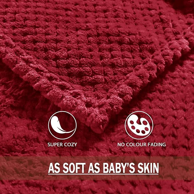 Exclusivo Mezcla Fleece Bed Blanket Queen Size, Super Soft and Warm Blankets - Image 8