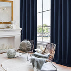 Deconovo Back Tab and Rod Pocket Drapes and Curtains Short Blackout Curtains - Image 4