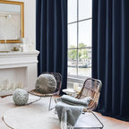 Deconovo Blackout Curtains, Thermal Insulated, W42 x L84 2 Panels, Back Tab - Image 4