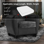 Leather Look Couch Cushion Covers Sofa Seat Slipcovers Sets Couches Furniture - Image 3