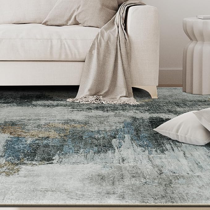 6x9 Area Rugs for Living Room Rug Washable: Abstract Rug for Dining Room - Image 9