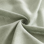 MIULEE Sage Linen Curtains 54 Inch Length 2 Panels - Image 8