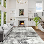 9x12 Area Rugs Washable Rug: Modern Abstract Living Room Rug Soft Anti-Skid by GENTDRIZZ