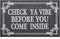 Front Door Indoor Outdoor Entrance Doormat Grey Rubber Welcome Door Mat Come by HLFMVWE