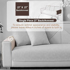 Soft Waterproof Chenille Cover Washable, Non Slip Sectional Sofa Covers - Image 2